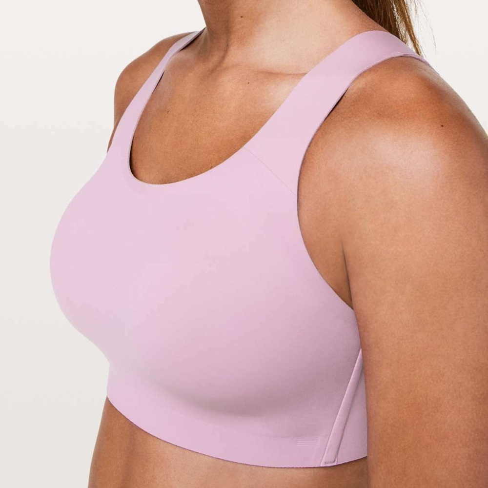 Lululemon Athletica Light Pink Energy High Support Sports Bra